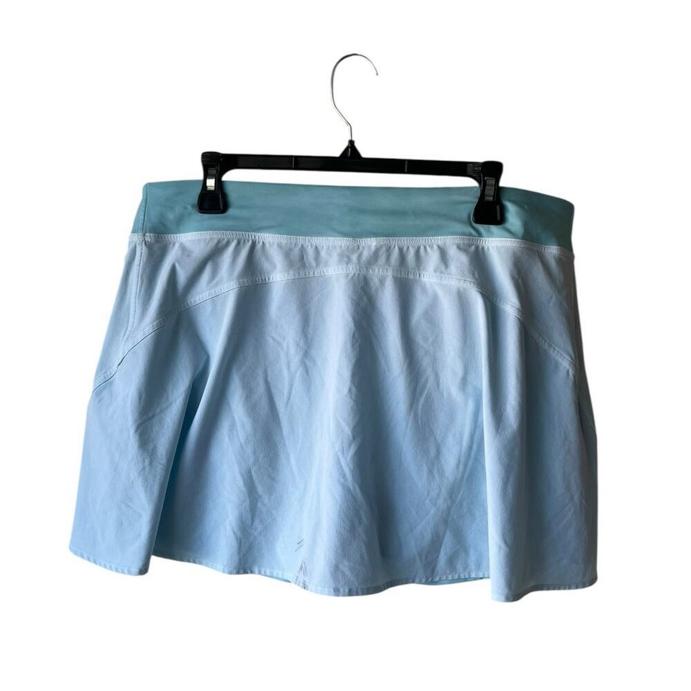 Womens Lululemon Pace Rival Mid-Rise Skirt Skort Light Blue Size 14 - Picture 2 of 4